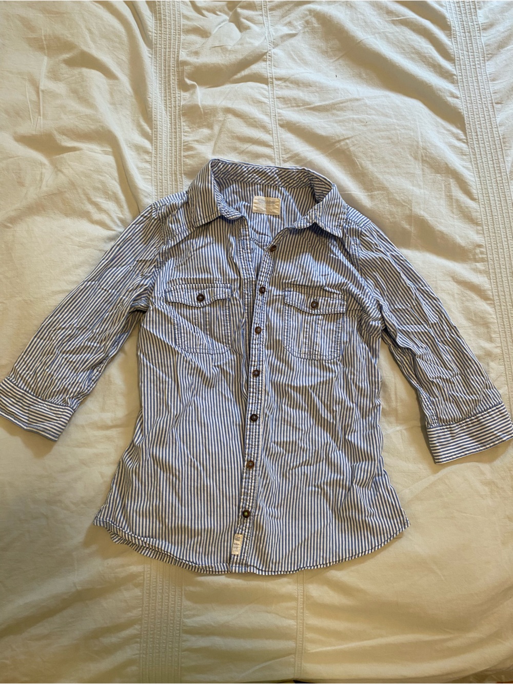 Y2K garage striped fitted top